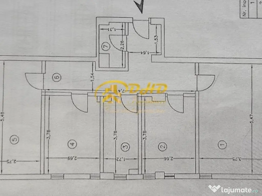 Apartament 3 camere Bucium
