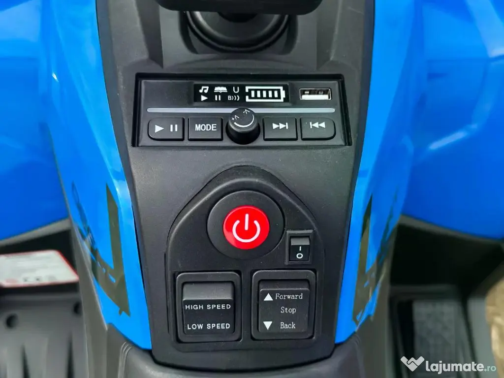 ATV electric pt. copii Mini DESERT, 4x 30W 12V, cu telecomanda Blue 