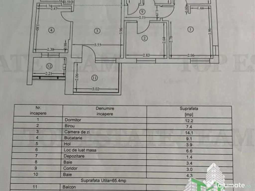 Apartament 3 camere de in zona Laminorului Bucuresti 