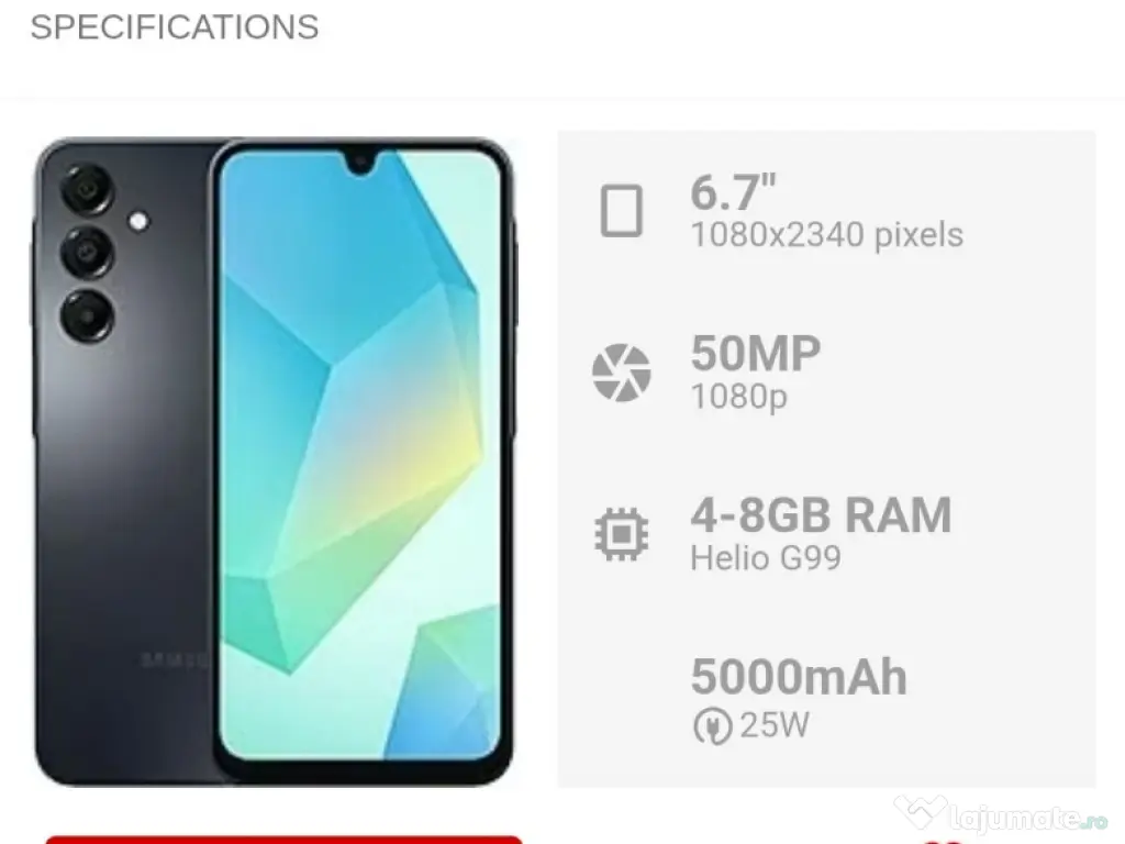 Samsung A16 Nou Culoare Grey 