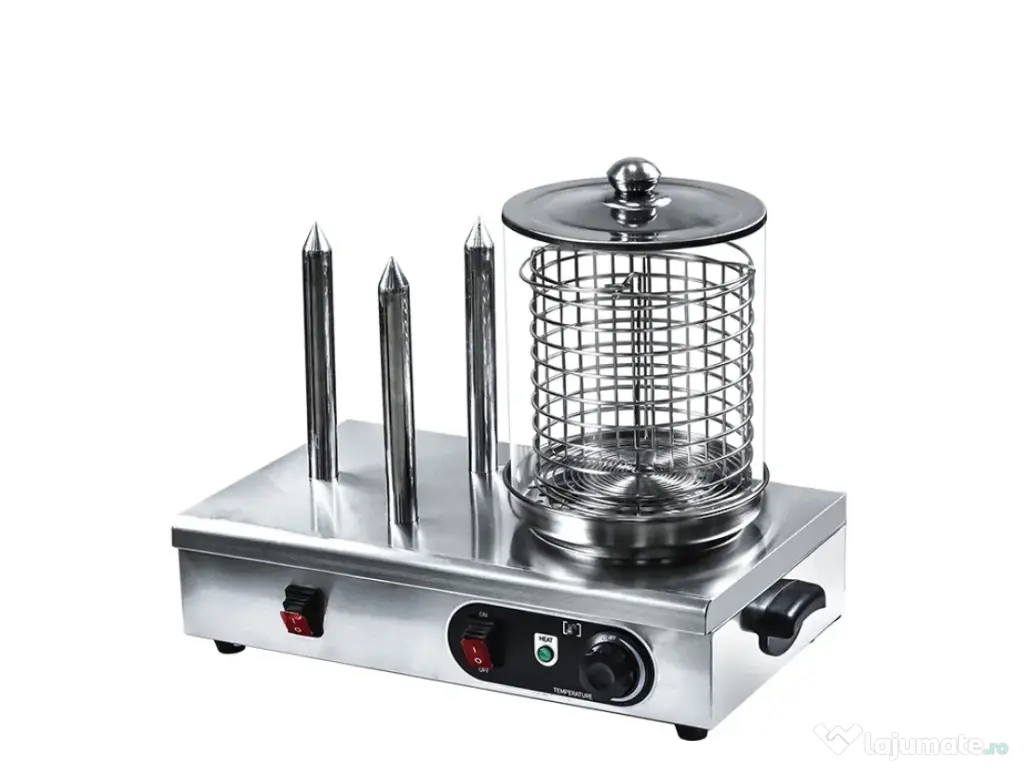 Aparat hot dog cu trei tije 