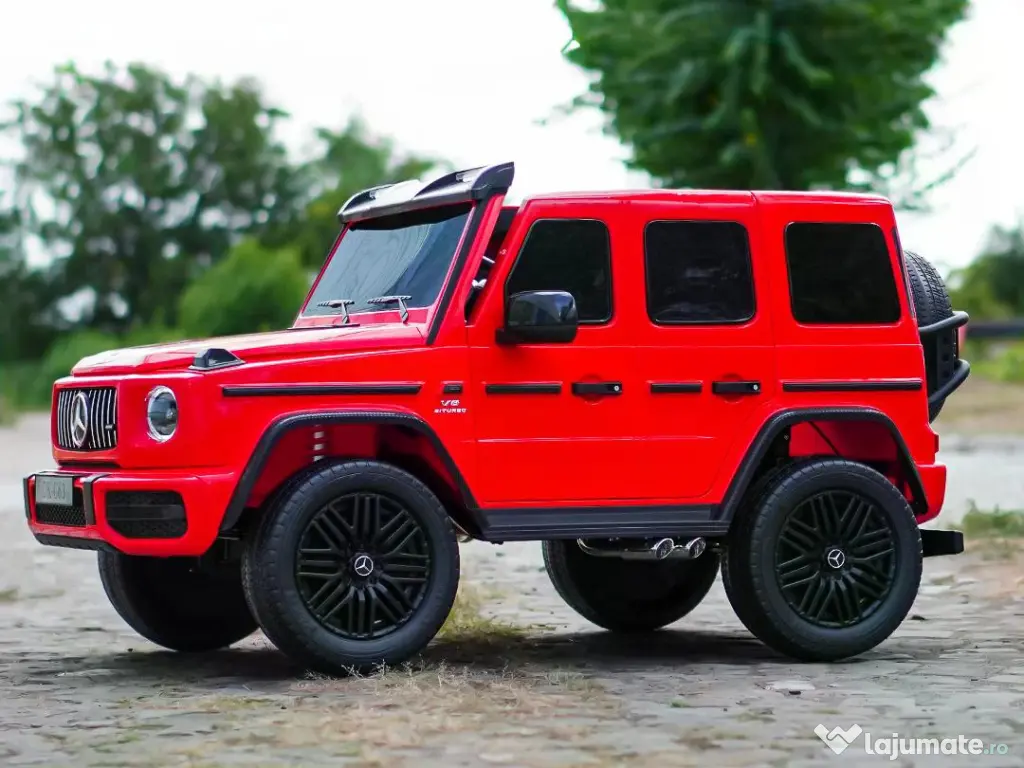 Masinuta electrica pt. 2 copii Mercedes G63, 4x 200W, 24V-14Ah Red