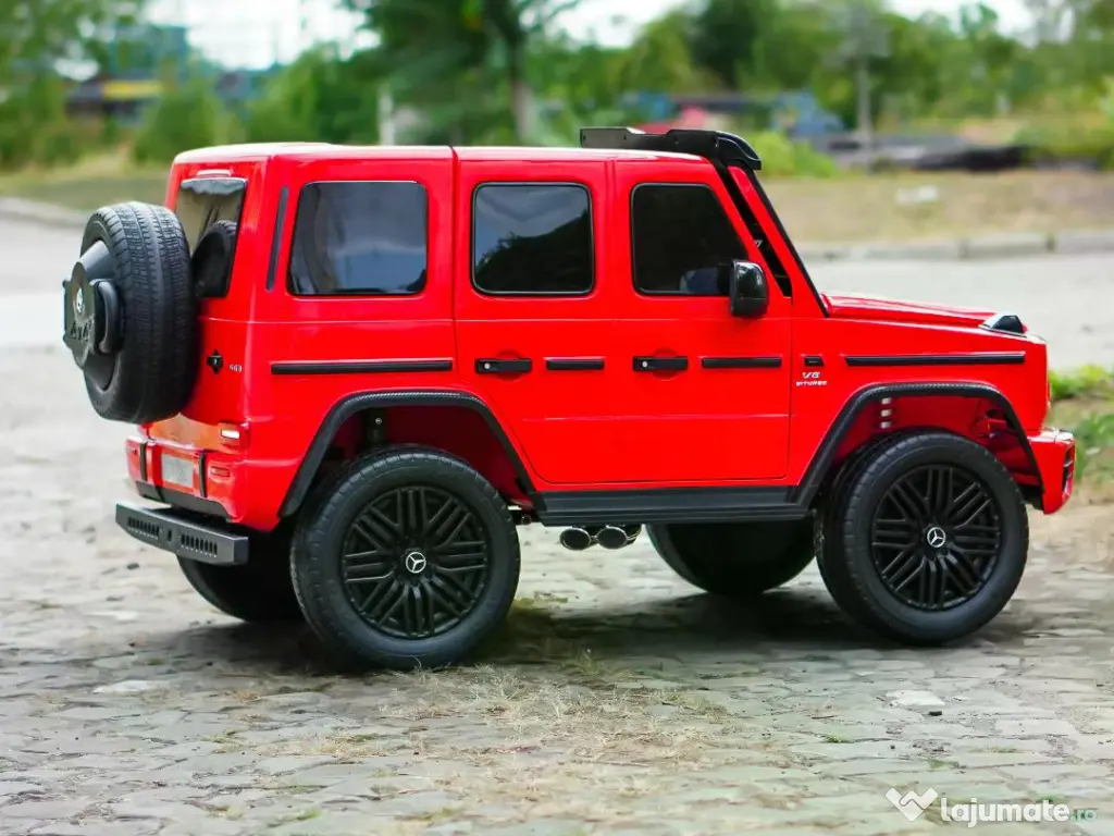 Masinuta electrica pt. 2 copii Mercedes G63, 4x 200W, 24V-14Ah Red