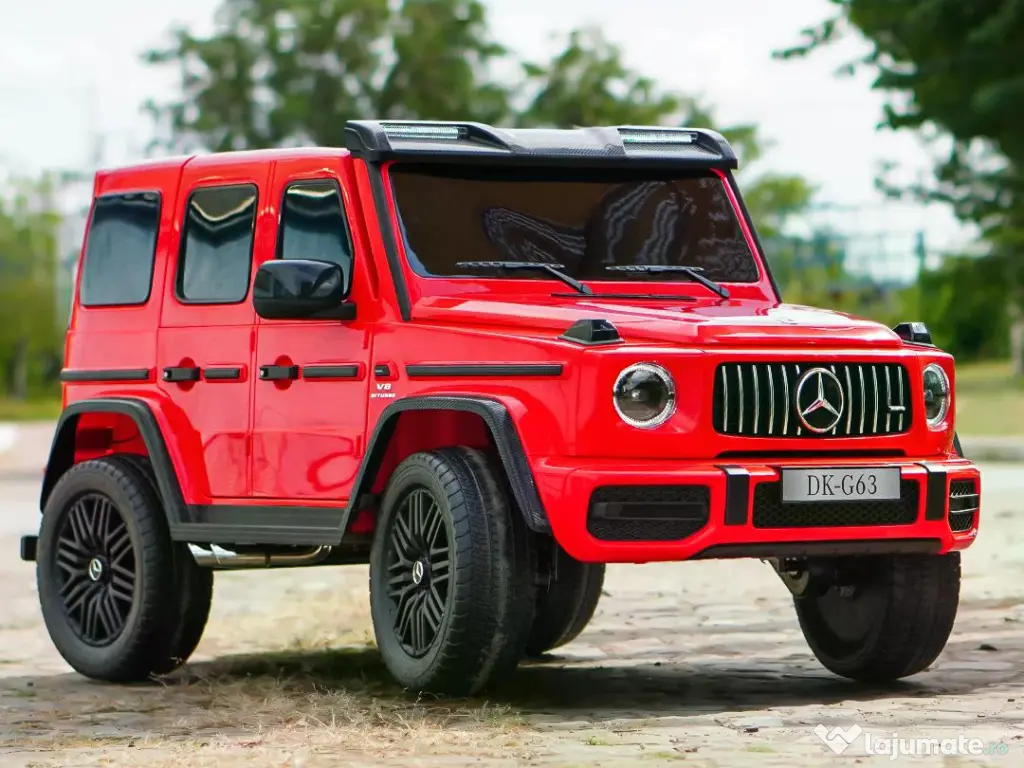 Masinuta electrica pt. 2 copii Mercedes G63, 4x 200W, 24V-14Ah Red