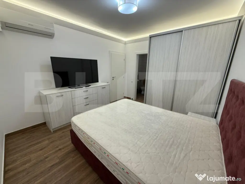 Apartament semidecomandat cu 3 camere, cu gradina proprie si