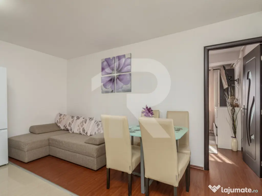 Garsonieră spațioasă 38 mp | Etaj 2/3 | Mobilată & utila