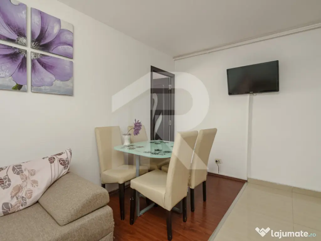 Garsonieră spațioasă 38 mp | Etaj 2/3 | Mobilată & utila