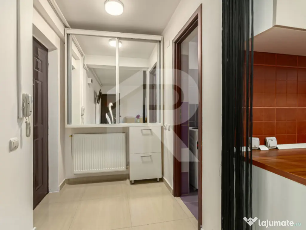 Garsonieră spațioasă 38 mp | Etaj 2/3 | Mobilată & utila