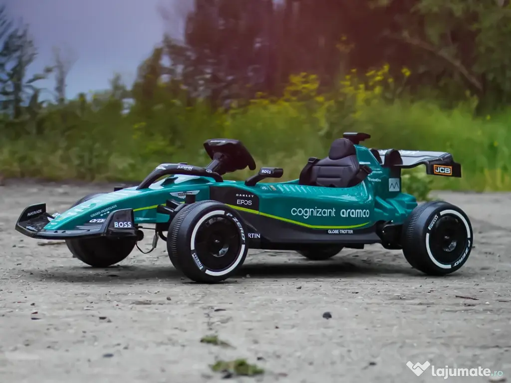 Masinuta electrica pentru copii Formula 1 Aston Martin, 160W, 24V 5Ah
