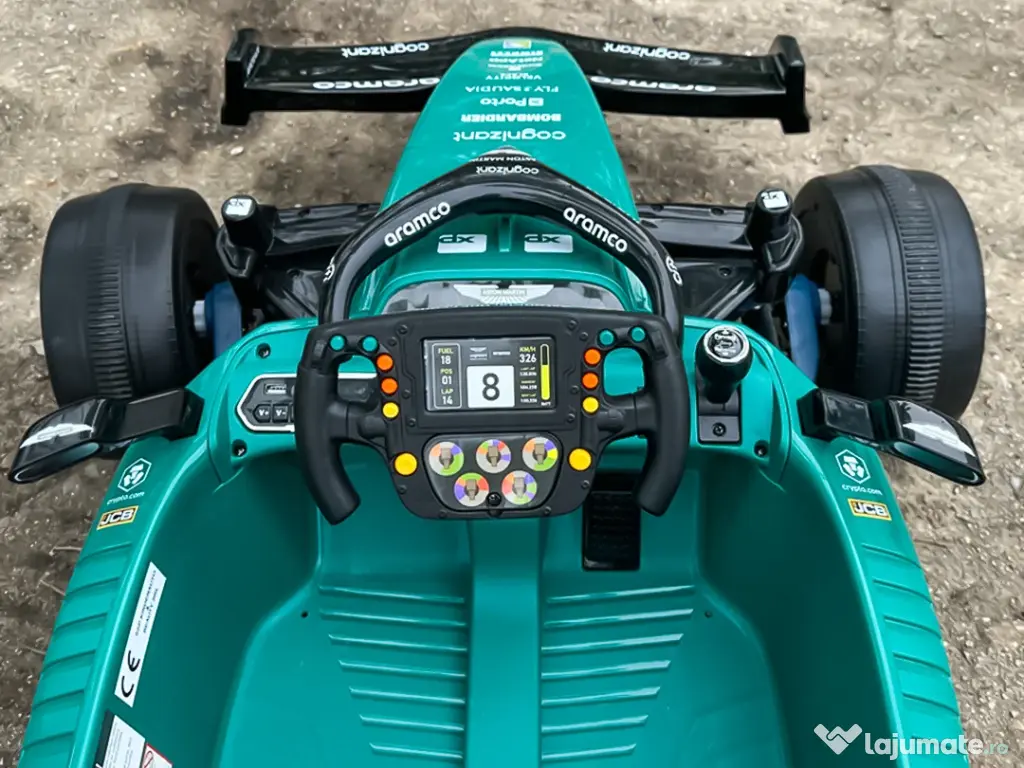 Masinuta electrica pentru copii Formula 1 Aston Martin, 160W, 24V 5Ah