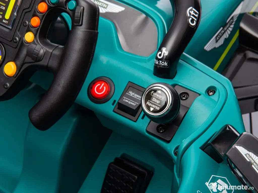 Masinuta electrica pentru copii Formula 1 Aston Martin, 160W, 24V 5Ah