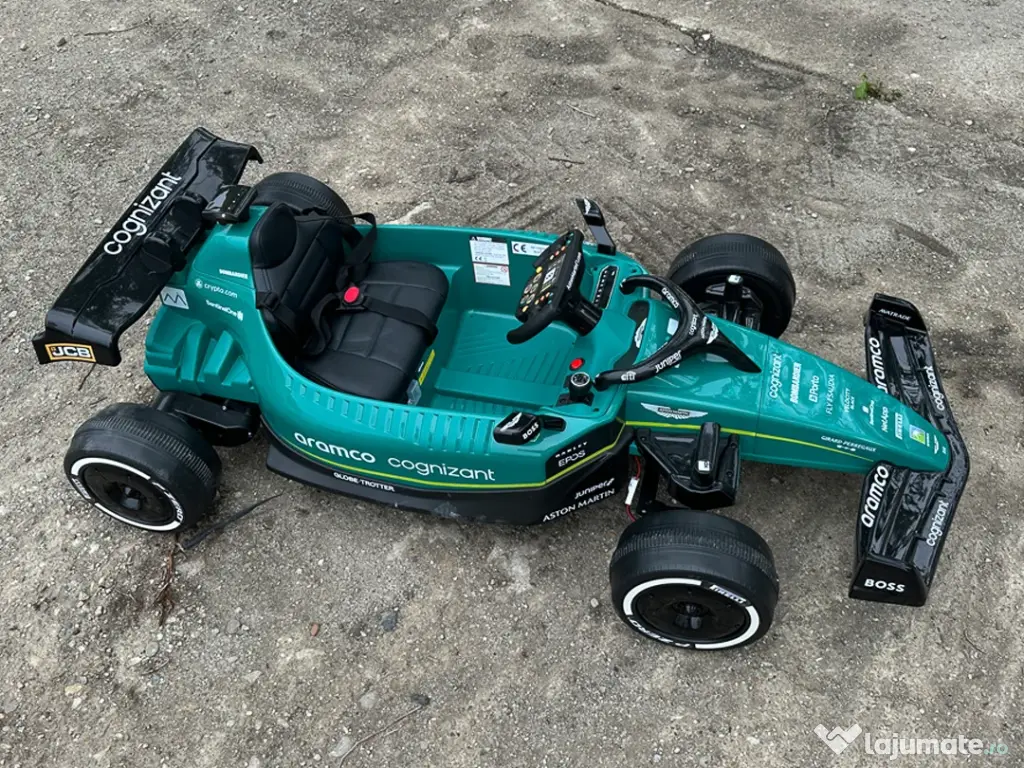Masinuta electrica pentru copii Formula 1 Aston Martin, 160W, 24V 5Ah