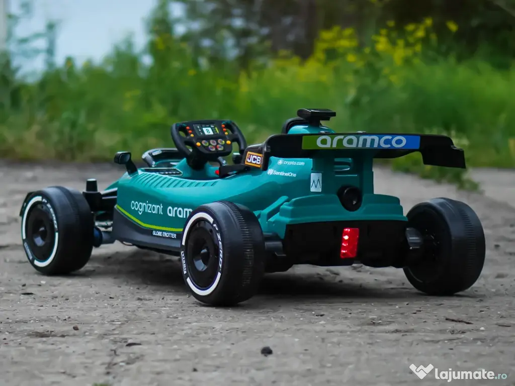 Masinuta electrica pentru copii Formula 1 Aston Martin, 160W, 24V 5Ah