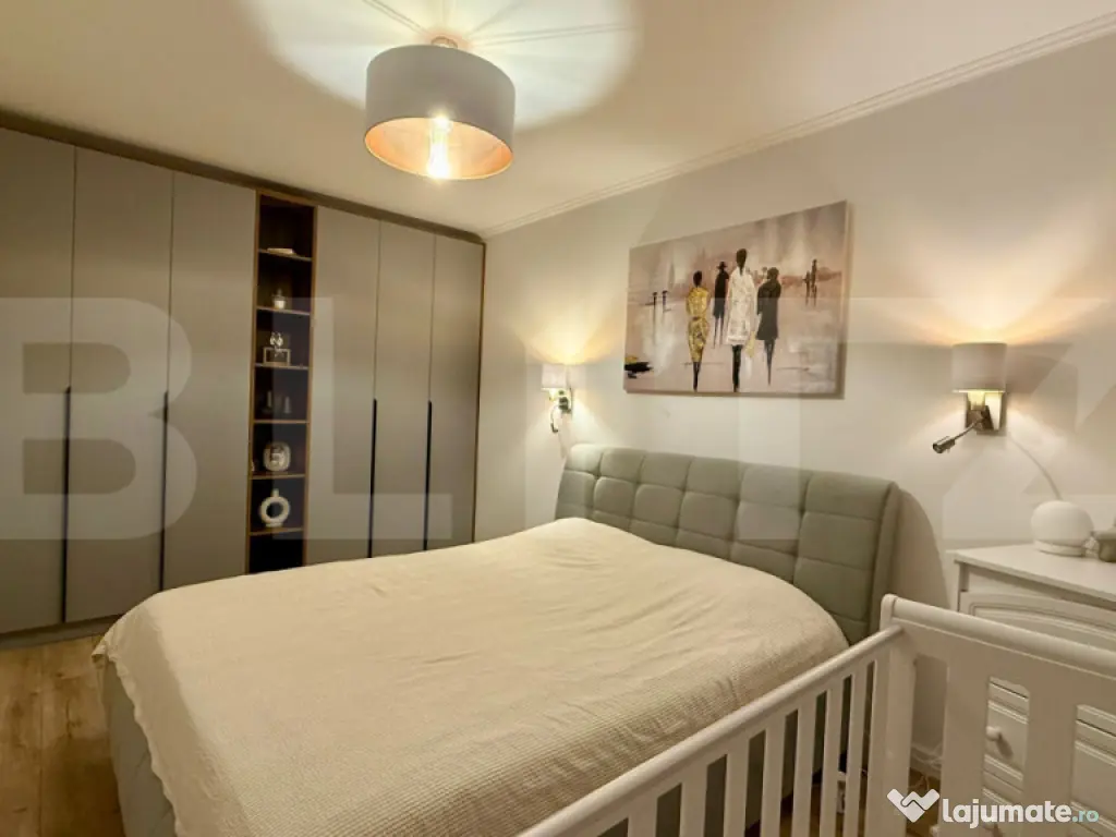 Apartament 3 camere, LUX, 2 bai, 72 mp utili, 2 balcoane, zo 