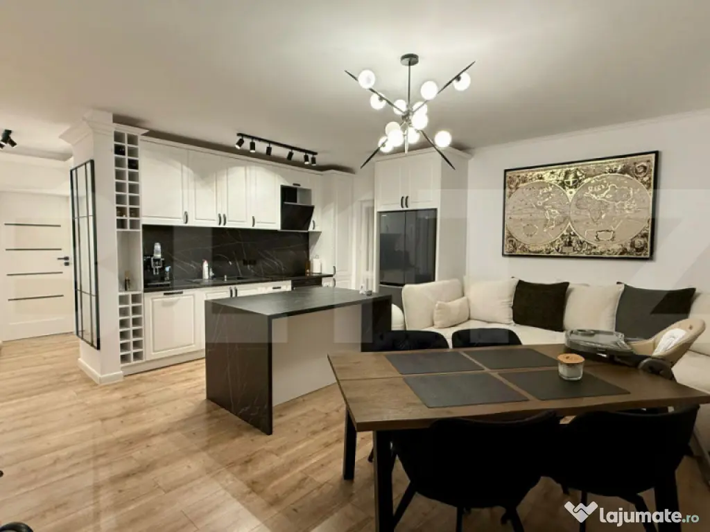 Apartament 3 camere, LUX, 2 bai, 72 mp utili, 2 balcoane, zo 