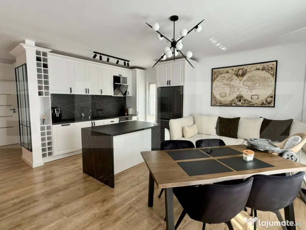 Apartament 3 camere, LUX, 2 bai, 72 mp utili, 2 balcoane, zo 