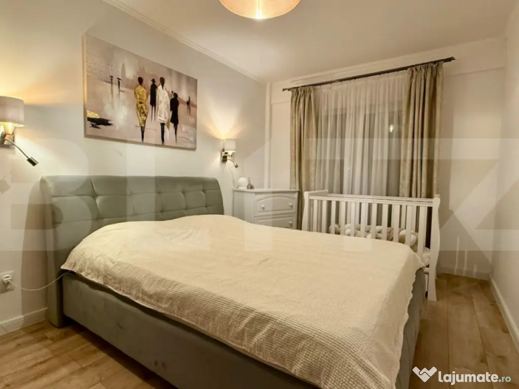 Apartament 3 camere, LUX, 2 bai, 72 mp utili, 2 balcoane, zo 