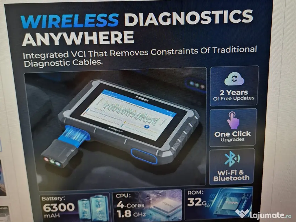 Diagnoza auto topdon artidiag 900bt cu licenta 2 ani