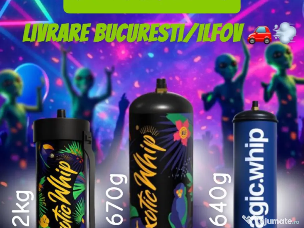 Butelie Azot N2O Exotic Whip 670g 2000g Butelie Frisca Baloane Gaz 