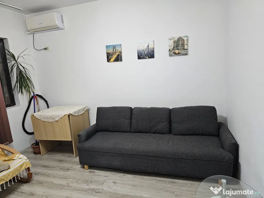 Garsonieră de închiriat – 34 mp, complet mobilată și utilată, Metalurgiei