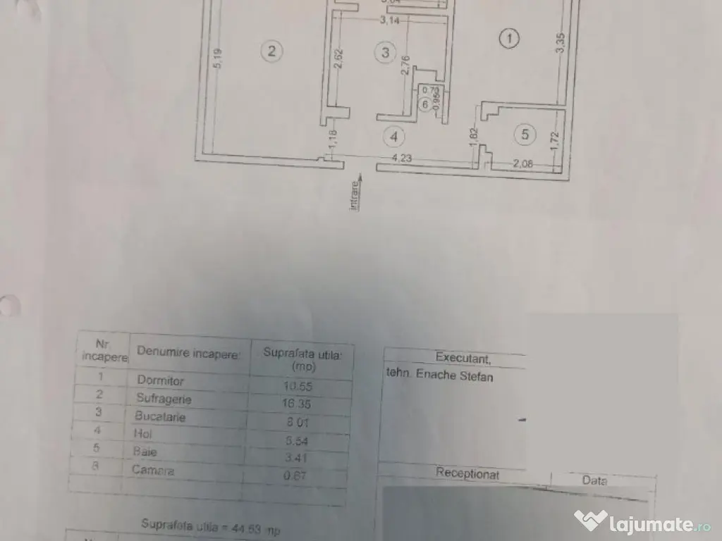 Km 5, decomandat, 2 camere, etaj 3, mobilat, gaze, vanzari Constanta, 