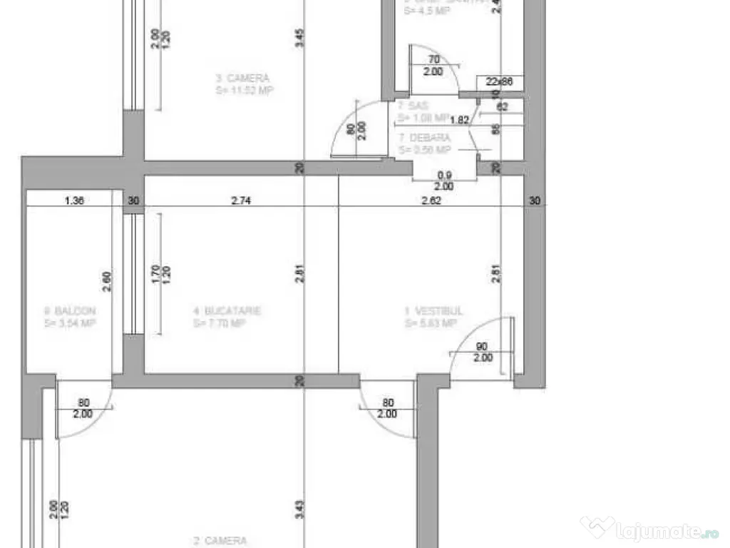 Proprietar apartament 2 Camere Decomandat, Et.2, Aviatiei, metrou Aurel Vlaicu 
