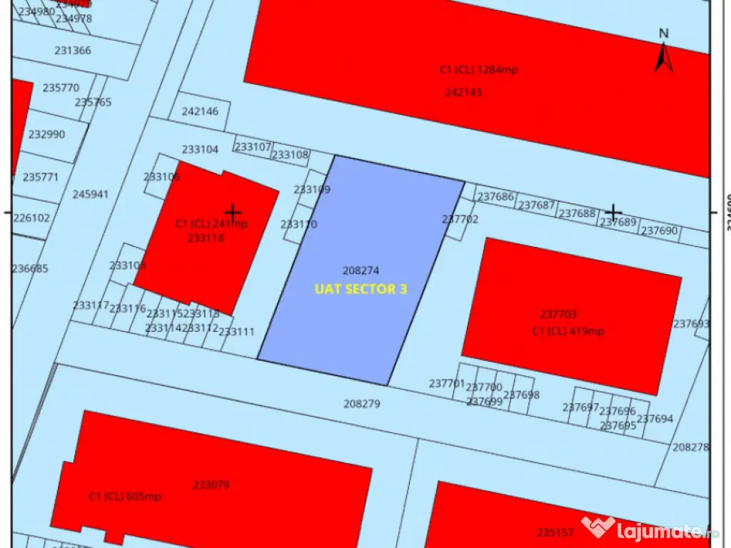 Teren intravilan 580 mp | Sector 3 | Deschidere 17 m | COMIS