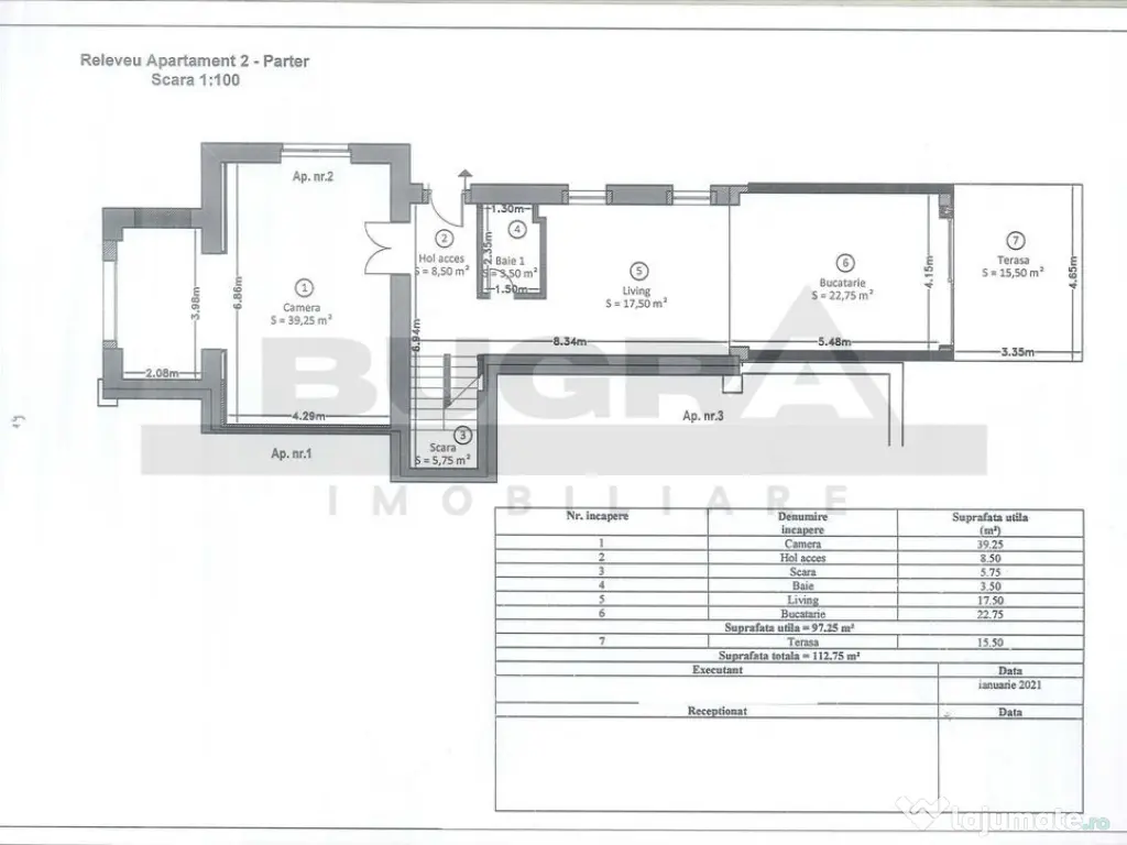Spatiu pentru birouri, Andrei Muresanu, 185 mp, terasă ... 