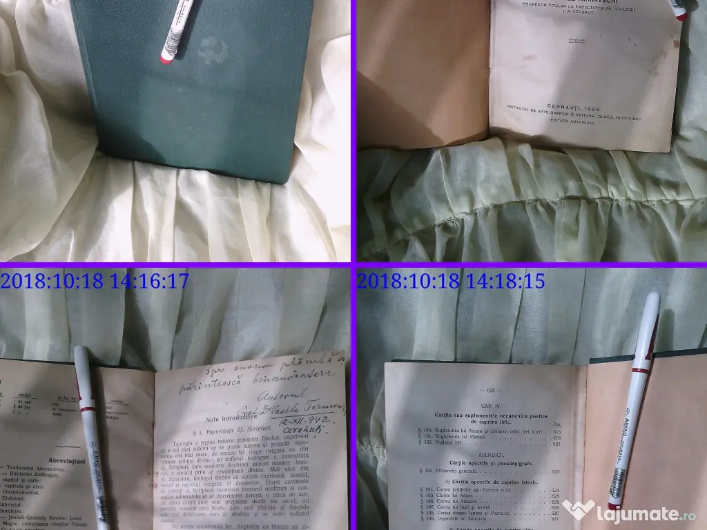 Carte religioasa unicat Vasile Tarnavschi 1928 