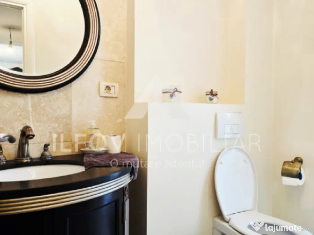 Apartament 3 camere Otopeni, utilat si mobilat, loc parcare 