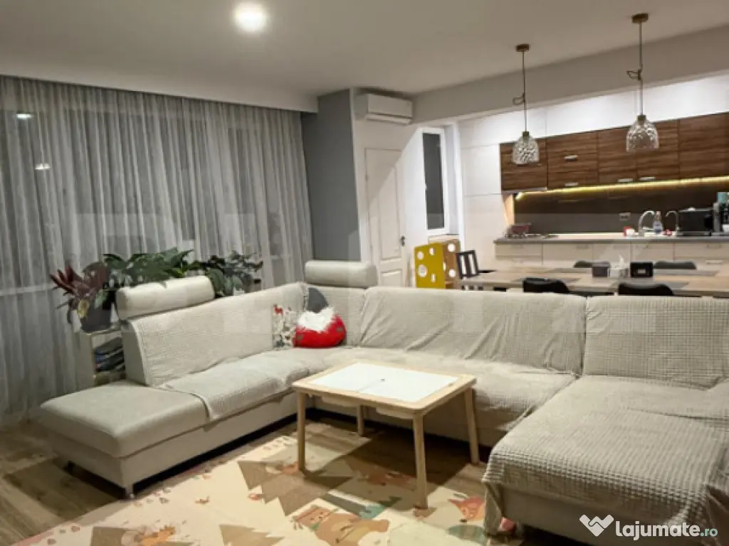 Apartament cu 3 camere, 80 mp utili, mobilat si utilat, parc 