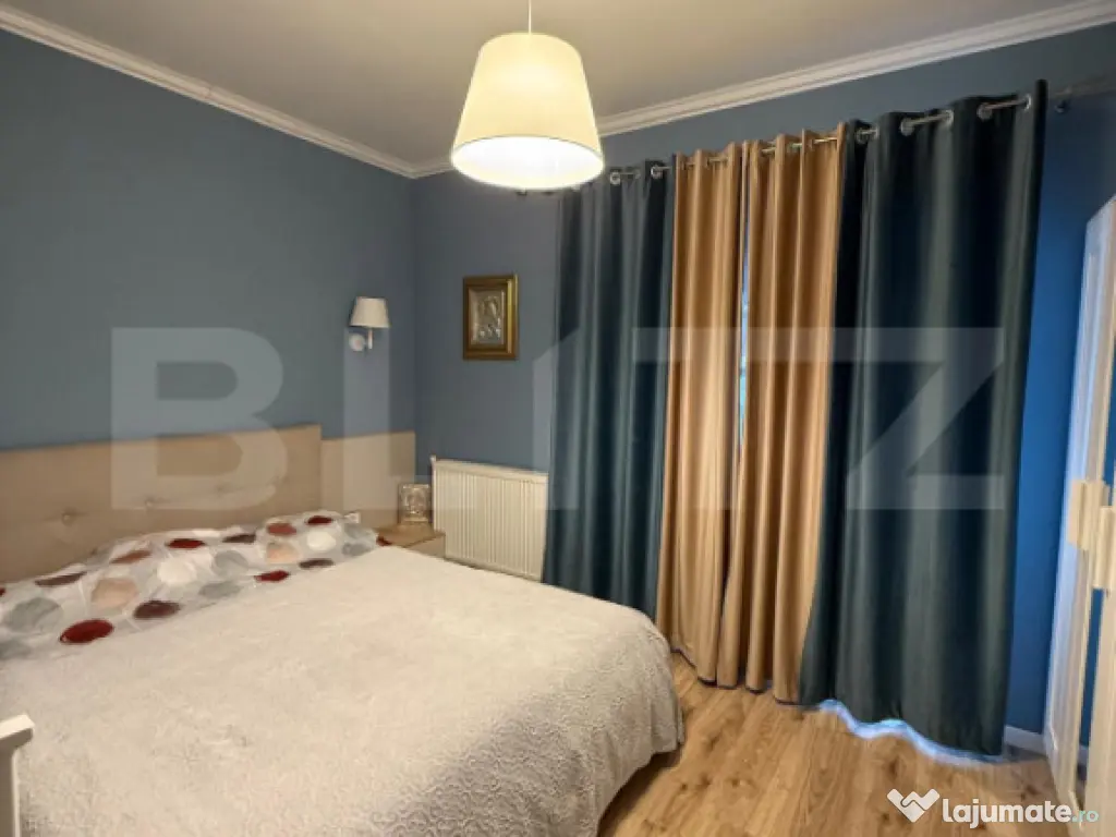 Apartament cu 3 camere, 80 mp utili, mobilat si utilat, parc 