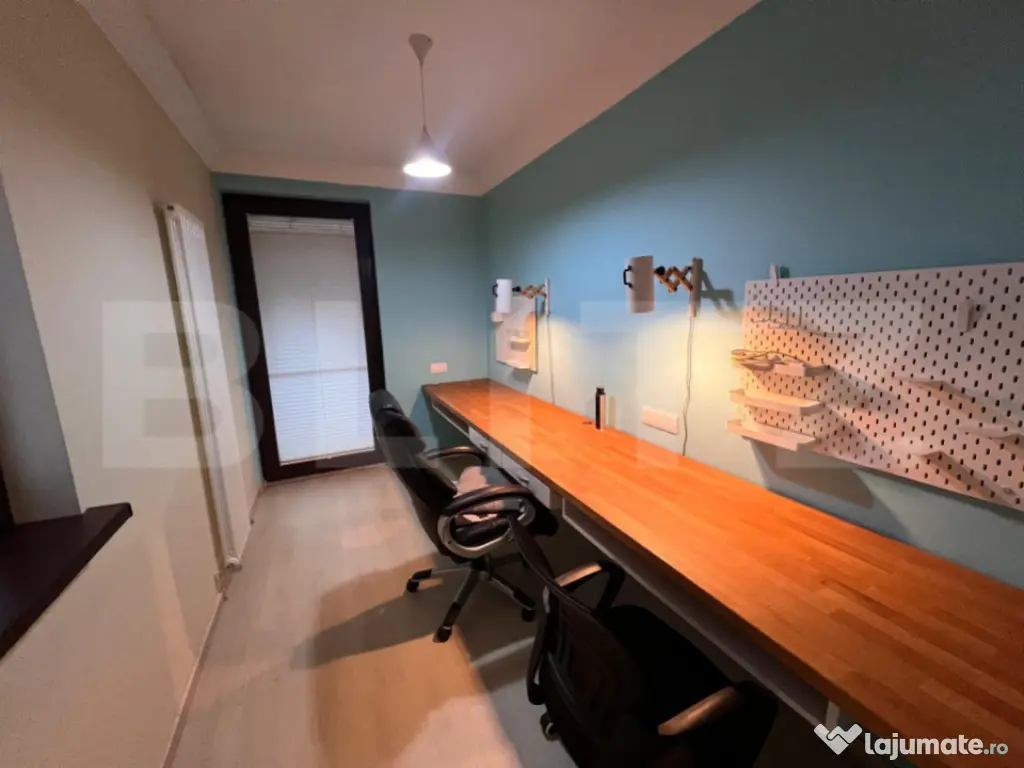 Apartament 2 camere Grigorescu parcare, terasa, birou 