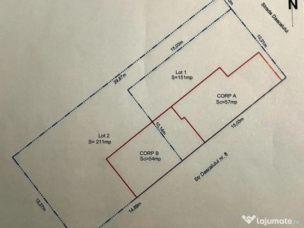 Teren 351mp de vânzare Zona Colentina – Carrefour 