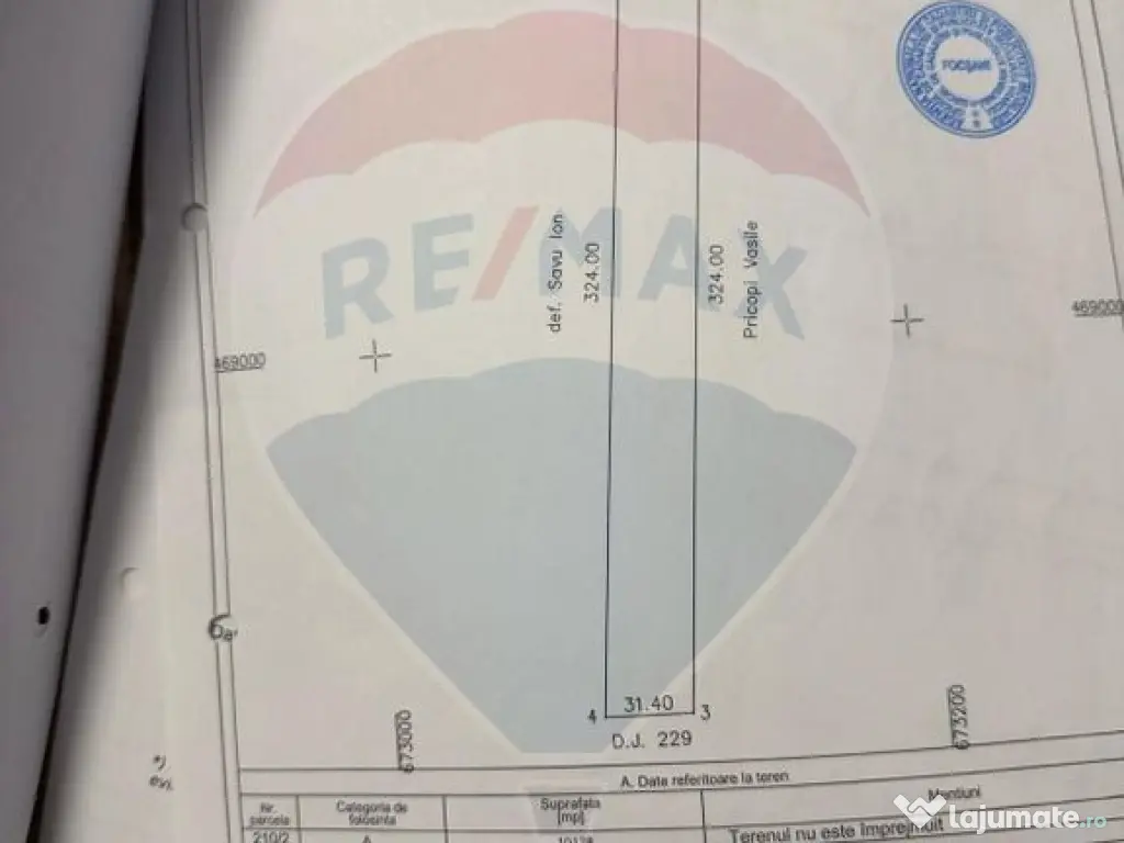 Teren Focsani 10000 mp Suraii