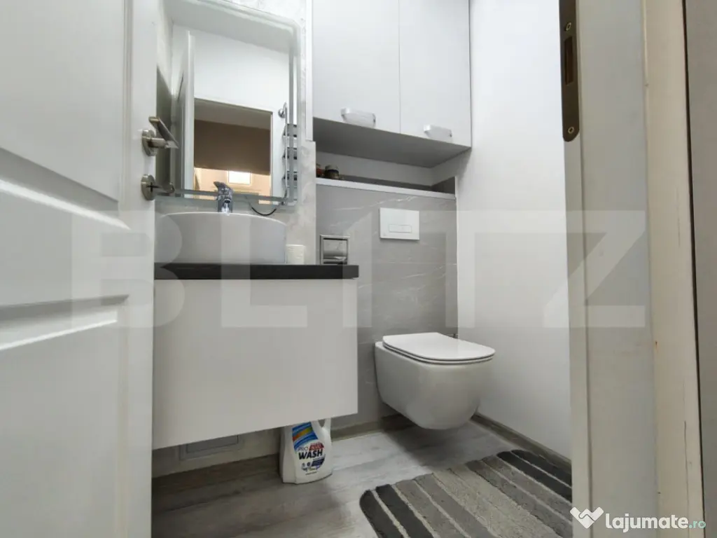 Apartament 3 camere, 2 bai, 2 balcoane, etaj 1, langa Piata 