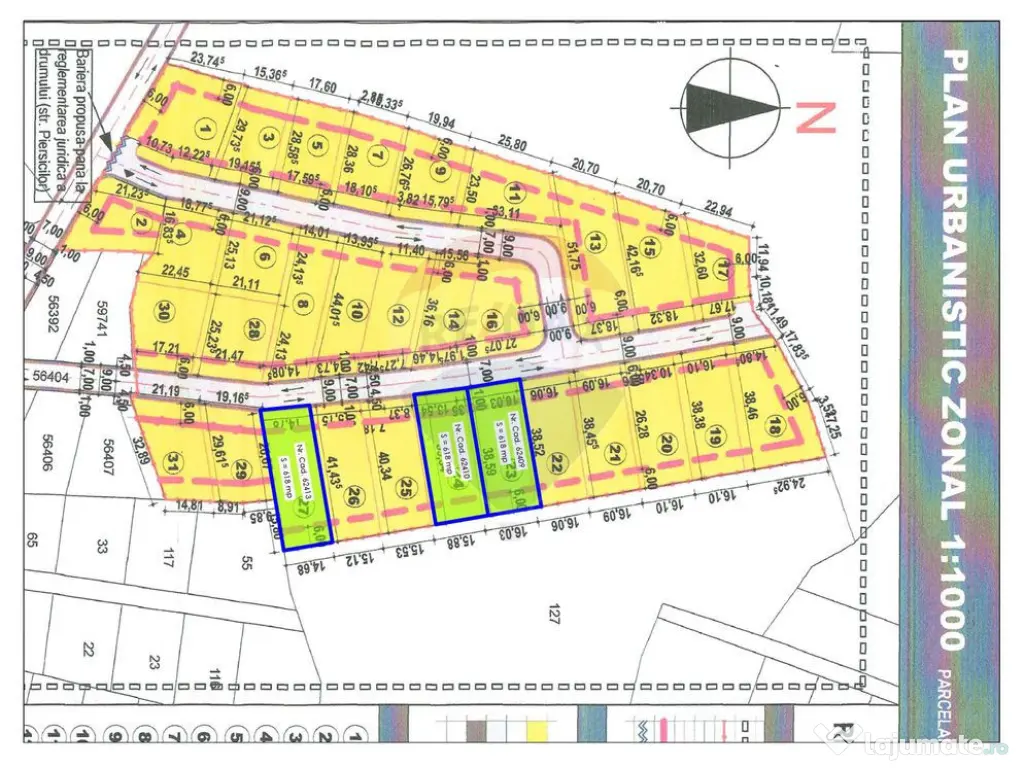 Teren de vânzare – Paleu, județul Bihor | 3 parcele a... 