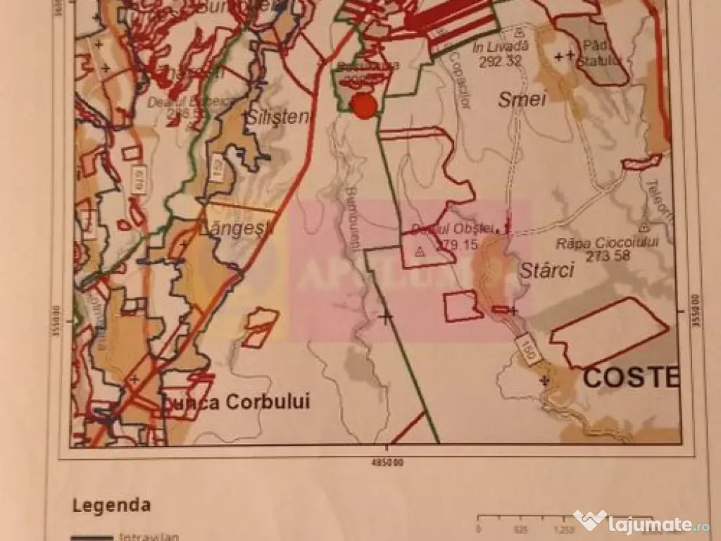 9,4 ha teren lângă DEx12 Pitești | 2,85 €/mp | lotur... 