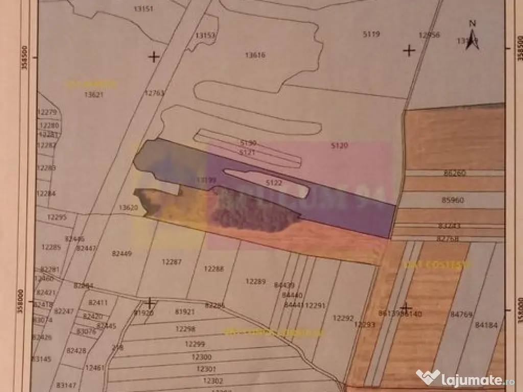 9,4 ha teren lângă DEx12 Pitești | 2,85 €/mp | lotur... 