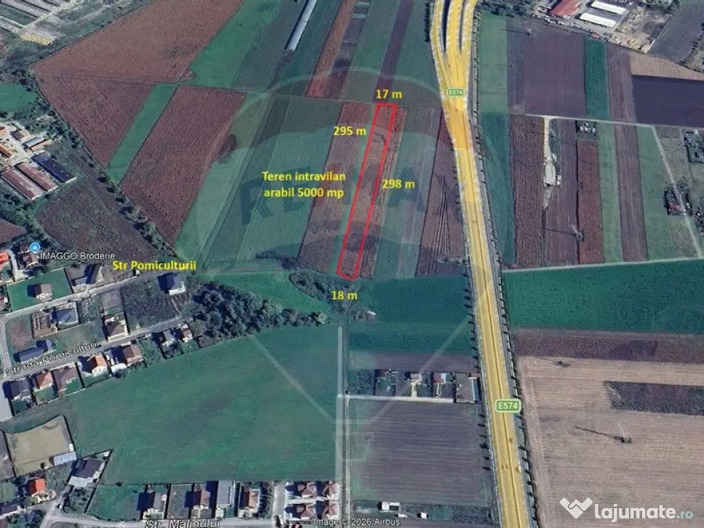 Teren intravilan, 5000 mp, Stupini, str Pomiculturii