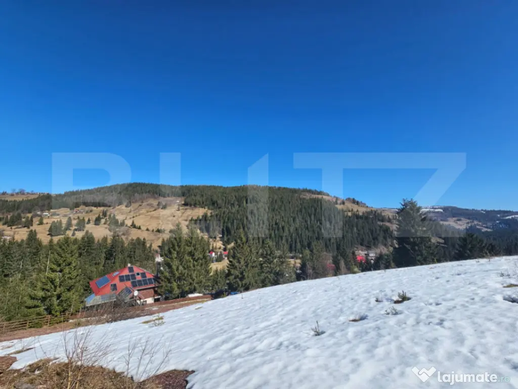 Teren 2 ha, cu pădure proprie și panoramă spre munți, Ar