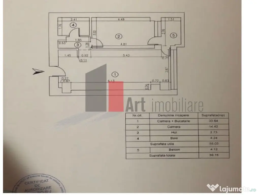 Apartament 2 camere complex Edenia 