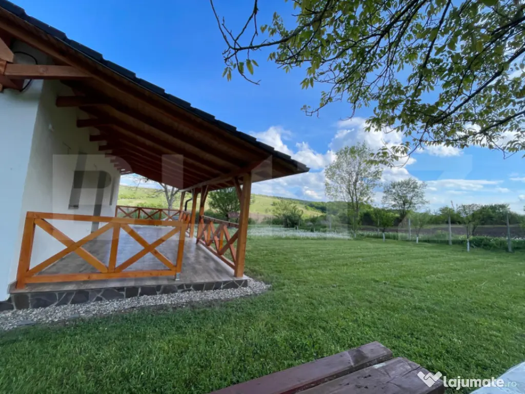 Cabană deosebită cu livadă și panoramă superbă–refug 
