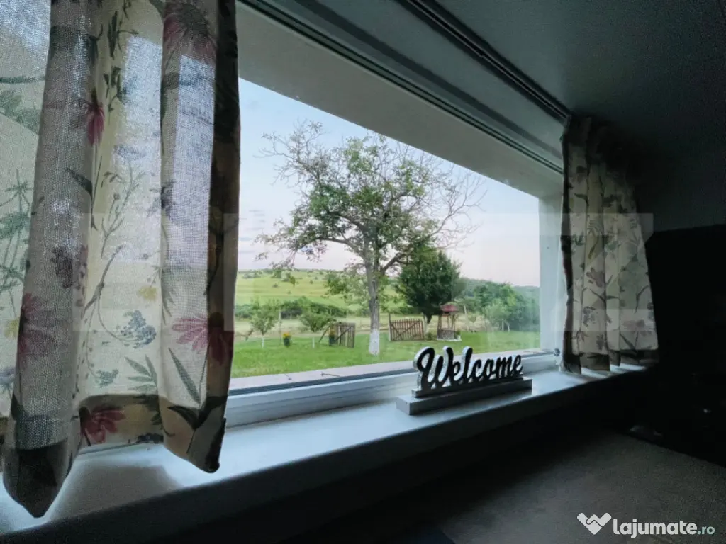 Cabană deosebită cu livadă și panoramă superbă–refug 