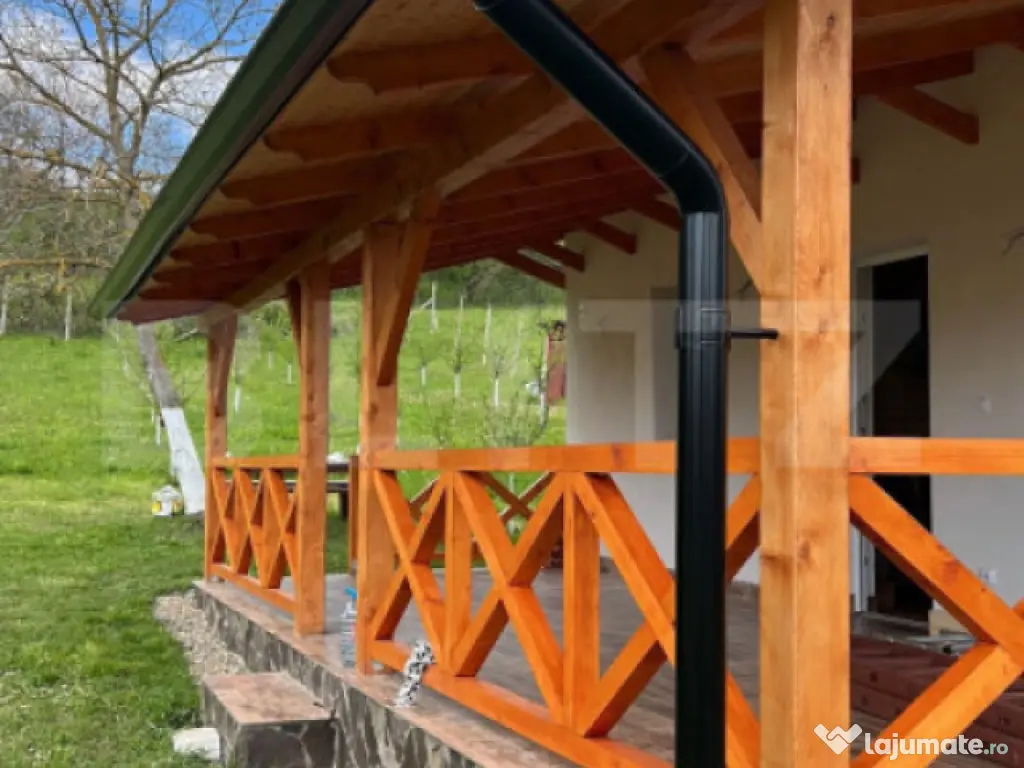 Cabană deosebită cu livadă și panoramă superbă–refug 