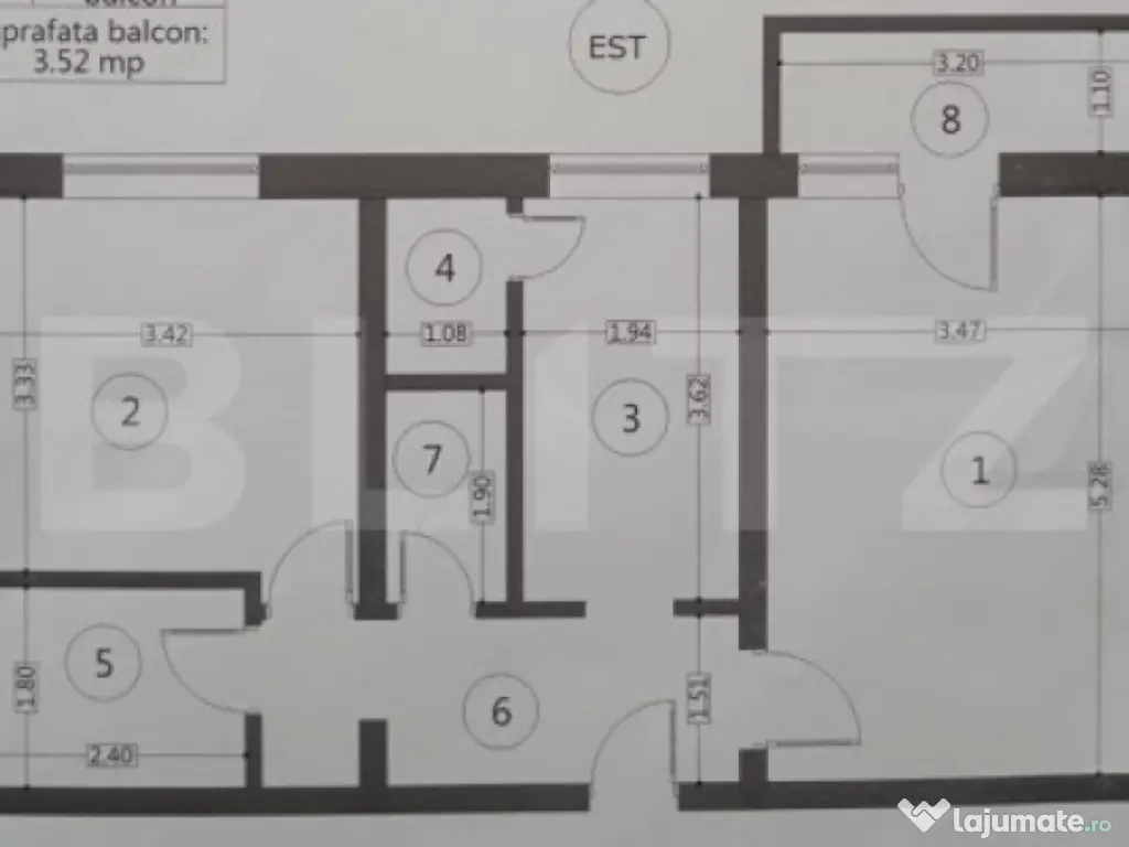 Apartament 2 camere de vânzare Tudor 