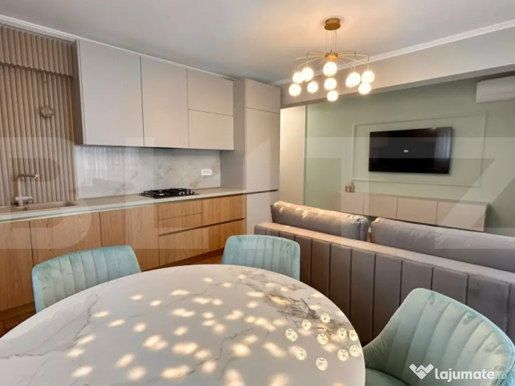 Apartament 3 camere , 80 mp , 2 bai , parcare subterana , pr 