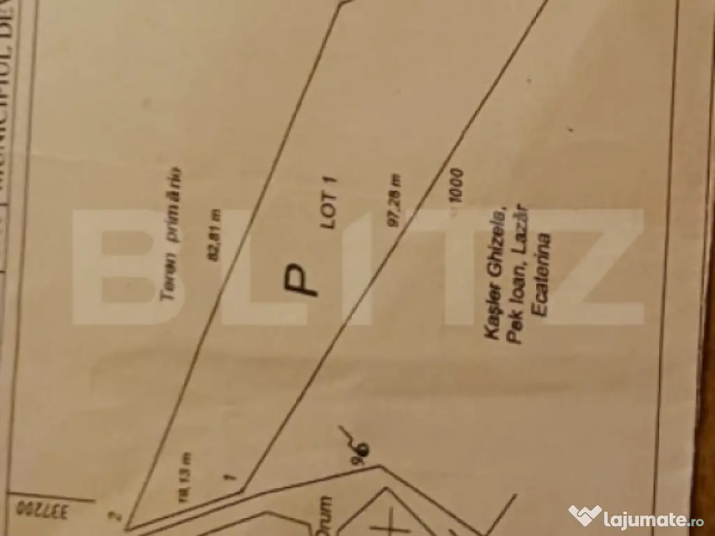 Teren 1830 mp Deva – extravilan cu demersuri intravilan ?? 