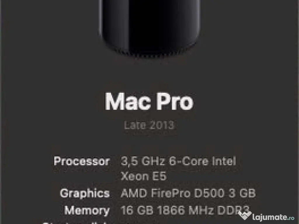 Apple Mac Pro Late 2013 - ( Trashcan) 