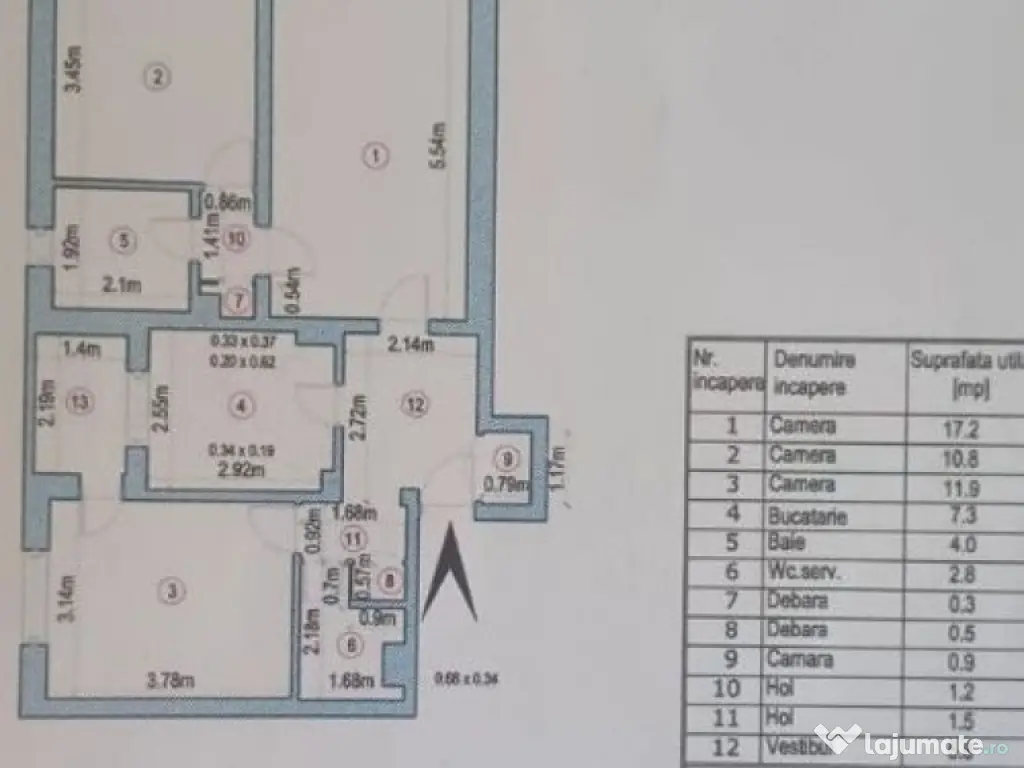 Apartament 3 camere sector 2 Rascoala 1907 